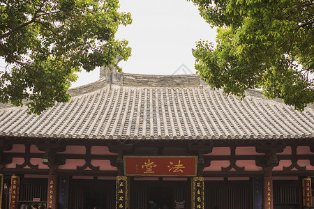 苏州寒山寺法堂背景图片