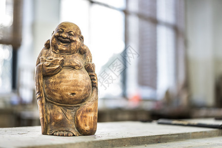 木雕弥勒弥勒佛素材高清图片