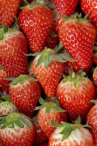 草莓草莓和奶油高清图片