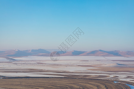 内蒙古冬季雪原风光无际高清图片素材