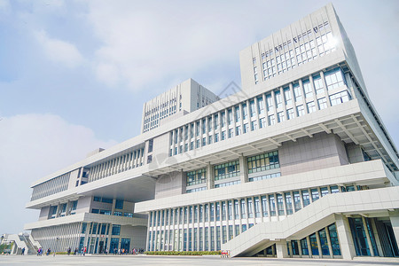 合肥工业大学图书馆建筑高清图片素材