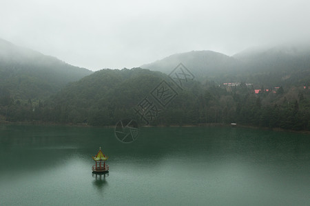 江西庐山芦林湖风景高清图片素材