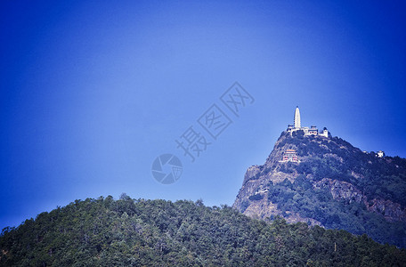 云南大理宾川鸡足山背景