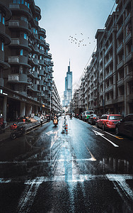 雨后金陵背景图片