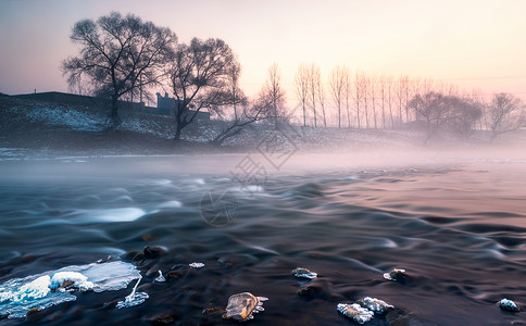 死海夕阳雪景冬天雪景风光背景