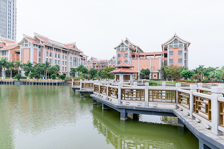 厦门大学校园集美大学校园风光背景