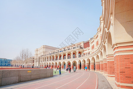 天津五大道历史建筑地标高清图片素材