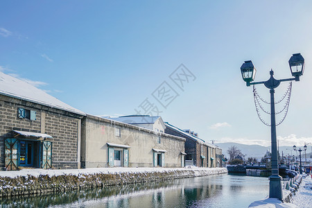 北海道小樽运河高清图片