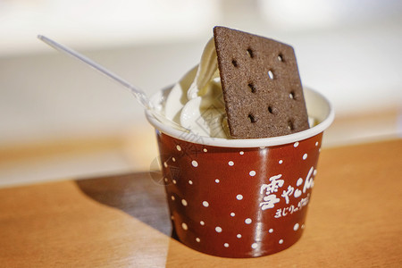 日式小零食白色恋人冰淇淋背景