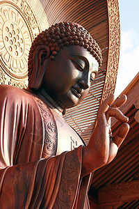 佛教雕像背景图片