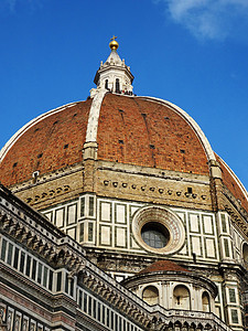 意大利佛罗伦萨百花大教堂穹顶背景图片