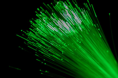 光束粒子绿色光纤背景