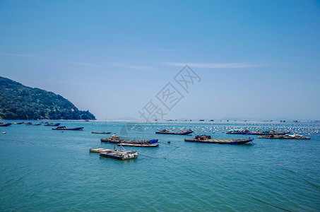 潮汕卤水南澳岛海滨背景