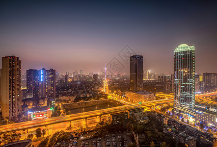 成都339电视塔成都市武侯区夜晚全景背景