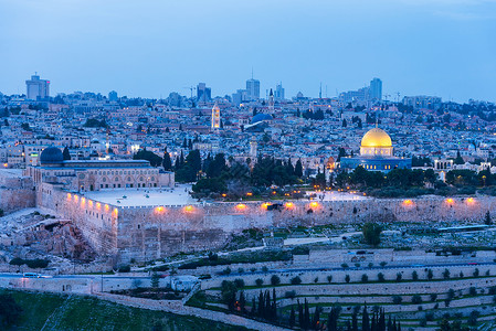 耶路撒冷圣殿山背景