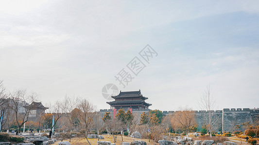 淮安古城墙遗址公园高清图片