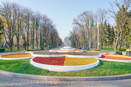 乌克兰哈尔科夫高尔基公园高清图片