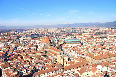 意大利艺术俯瞰意大利佛罗伦萨背景