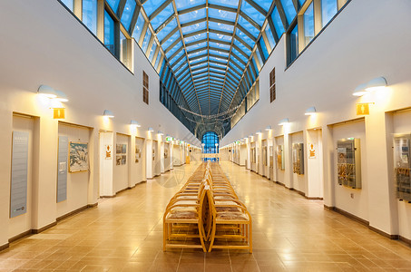 建筑内饰芬兰洛瓦涅米北极圈自然博物馆背景