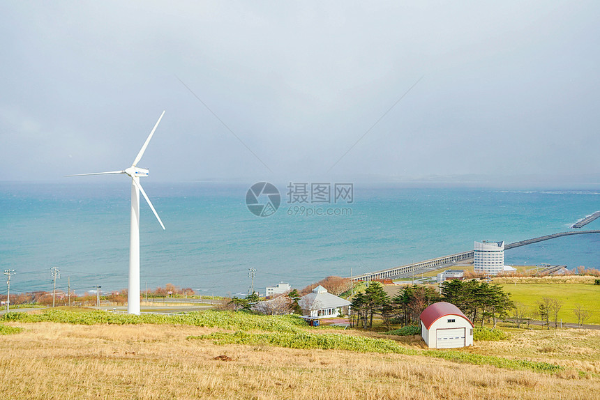 北海道稚内彩色房屋图片