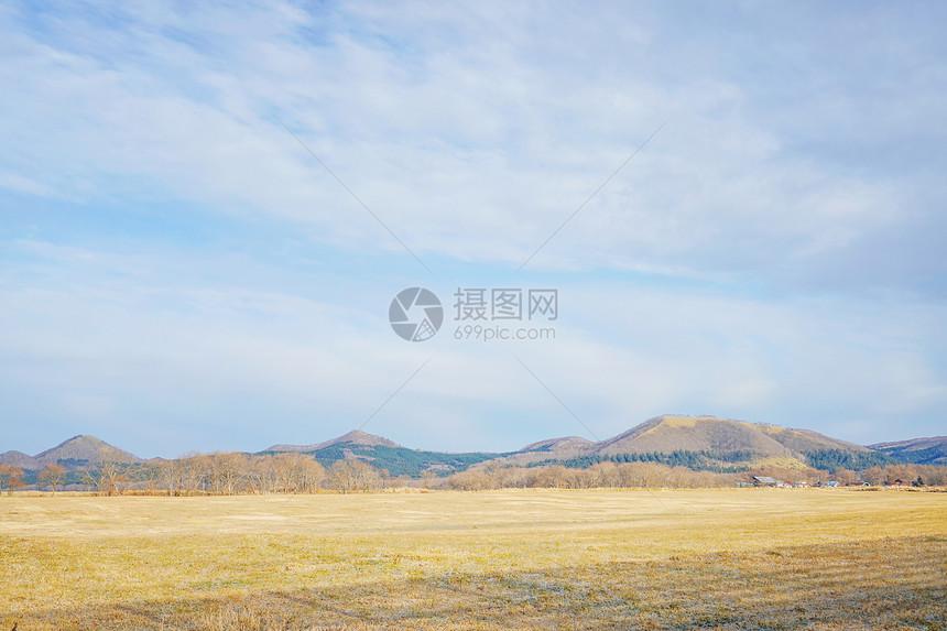 日本北海道阿寒国立公园自然风光图片