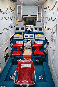 太空飞船舱内部背景