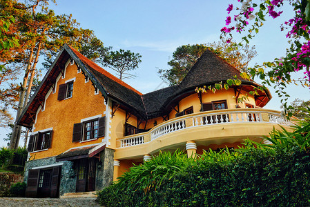 大叻安娜曼德拉法式别墅背景