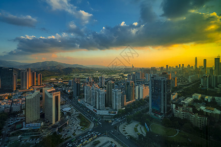 深圳城市建筑建筑背景高清图片素材