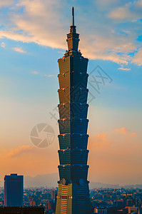台湾建筑台北101大厦背景