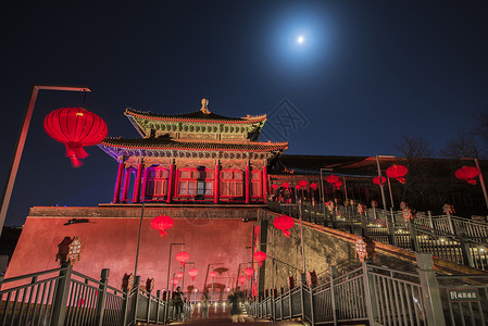 北京故宫紫禁城上元之夜背景图片