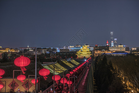 北京故宫紫禁城上元之夜背景图片