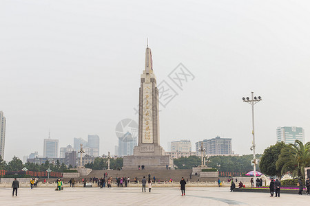 英雄广场南昌八一广场英雄纪念塔背景