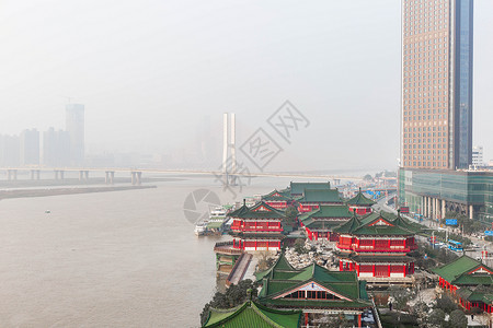 赣江边南昌滕王阁背景图片