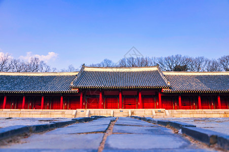 首尔宗庙韩国古代图片素材