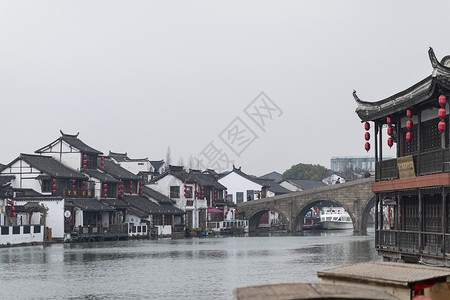 江南古镇背景图片