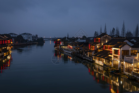 古镇夜景图片