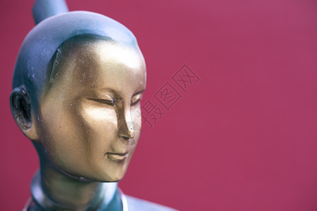 唐朝人物雕塑背景图片