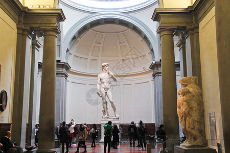 佛罗伦萨学院美术馆大卫像景区高清图片素材