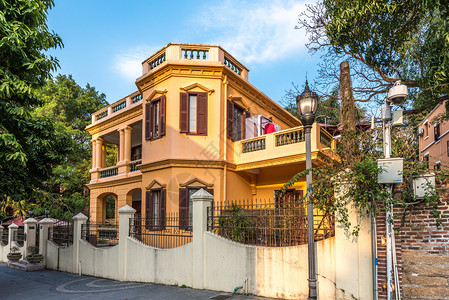 福建厦门鼓浪屿建筑背景图片