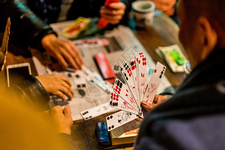 国潮棋牌重庆交通茶馆背景