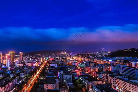 威海城市夜景建筑高清图片素材