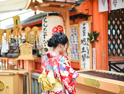 日本建筑清水寺京都清水寺祈福背景