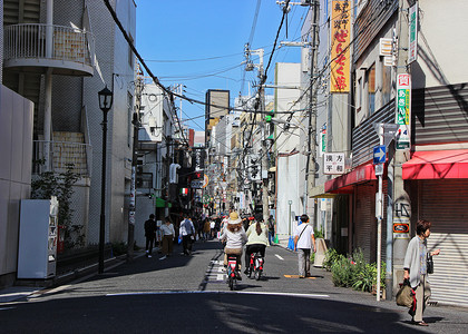 大阪街头日本建筑高清图片