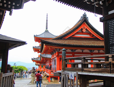 日本京都清水寺楼高清图片素材