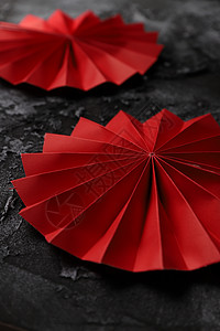 中国红折纸背景图片