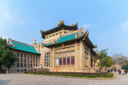 武汉大学樱花城堡校园高清图片素材