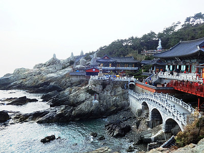 韩国釜山海东龙宫寺背景