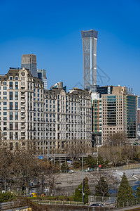 北京CBD建筑背景图片