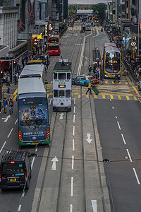香港城市交通公交车高清图片素材