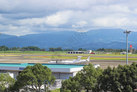 航空快递日本鹿儿岛机场背景